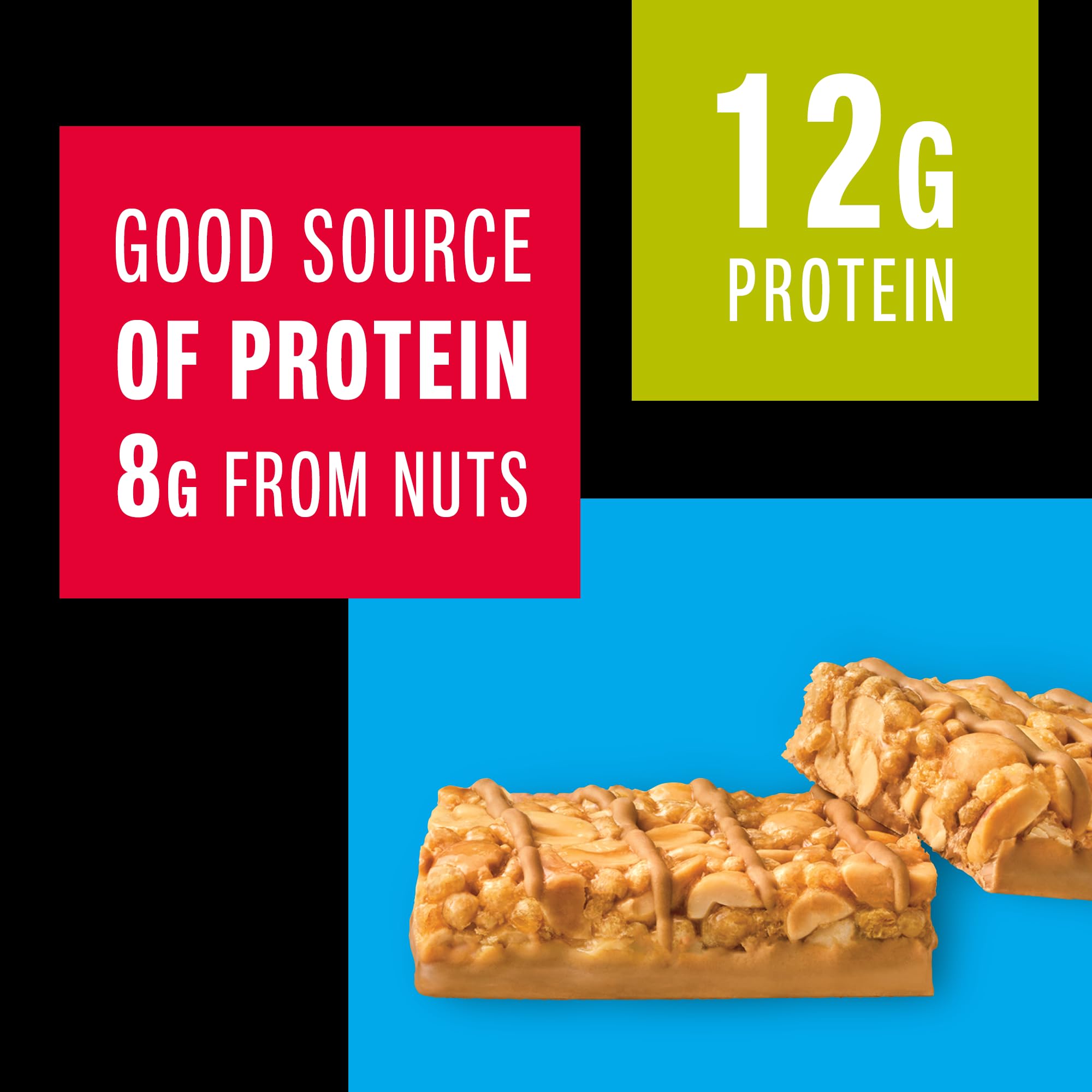 KIND Glutenfreie Proteinriegel, knusprige Erdnussbutter, 50 ml, 30 Stück