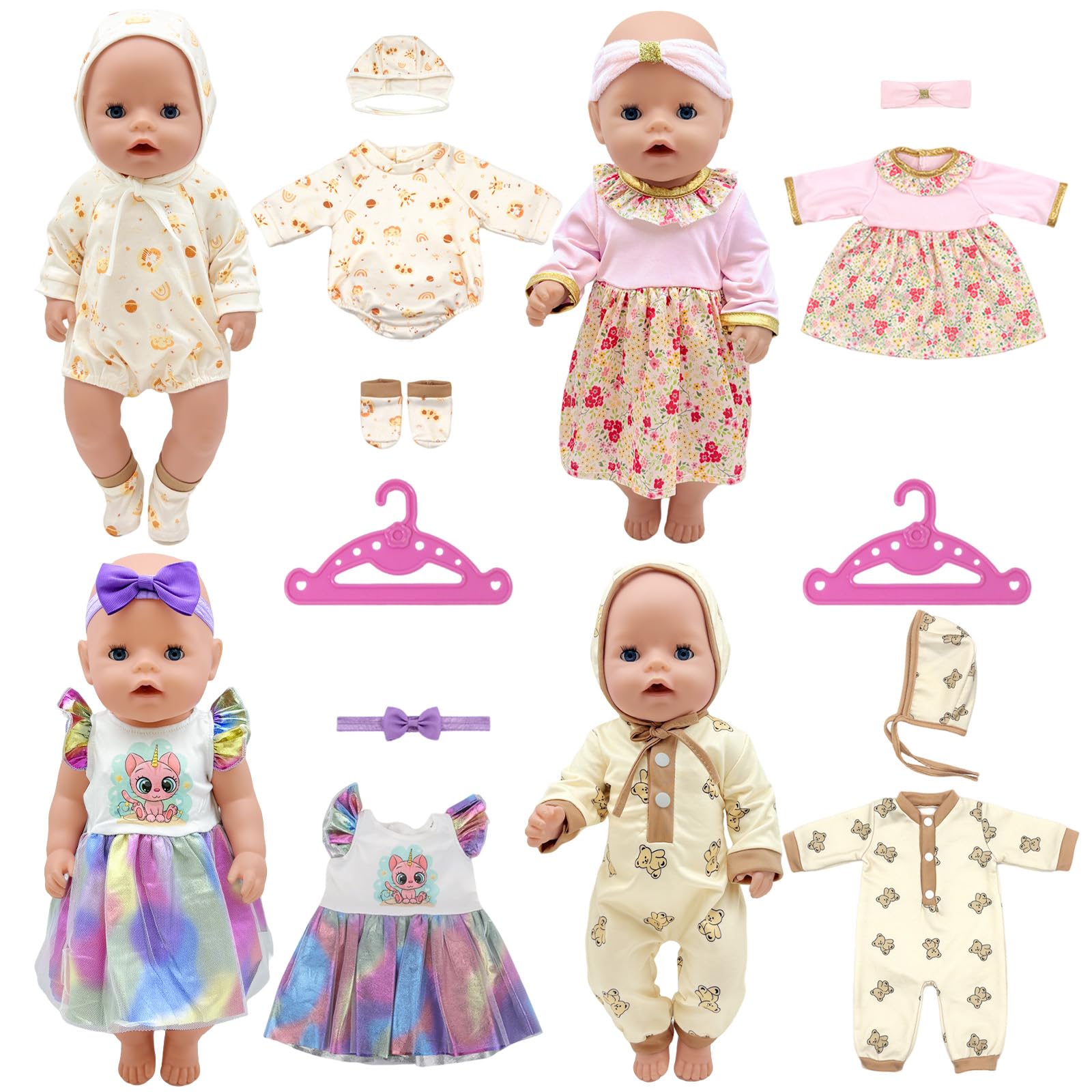 Baby Doll Clothes Compatible with Baby New Born Clothes 14-16 Inch Doll - Image 2