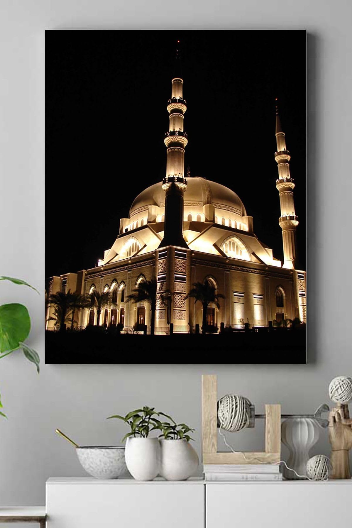 Postermanya (pster15460) Camii Kutsal Mekan Kanvas Tablo 2 21 x 30