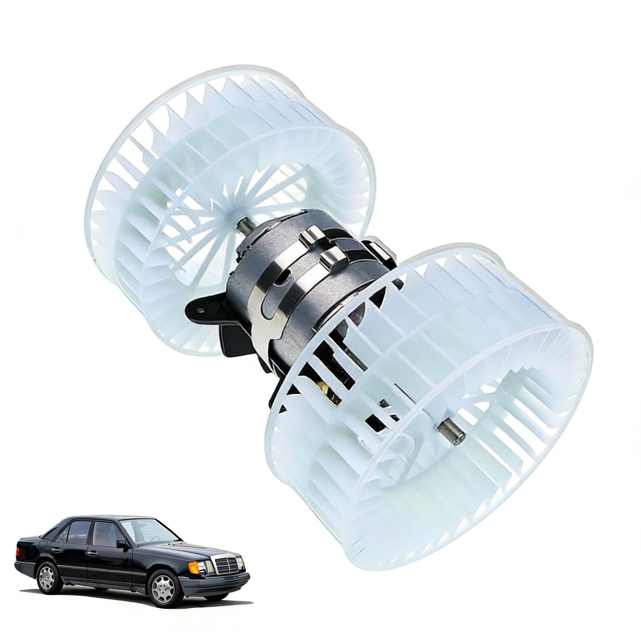 1248200608 Heater Fan Blower Motor Compatible with Mercedes Benz E320 E300 E420 E500 300CE 300TE 500E 400E 300E 300D 260E 300TD Models 1986-1995 Replace V30031723