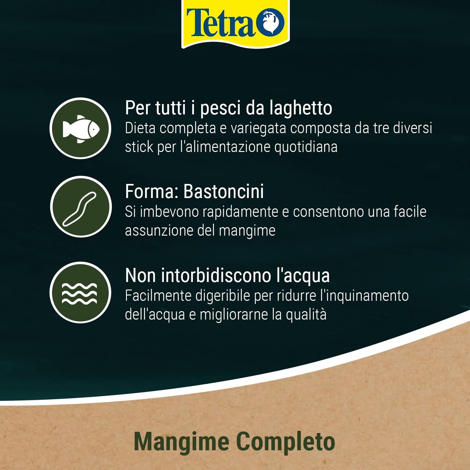 Tetra Bastoncini di varietà per pesci da laghetto, 2,12 kg, biologicamente bilanciati per pesci da laghetto