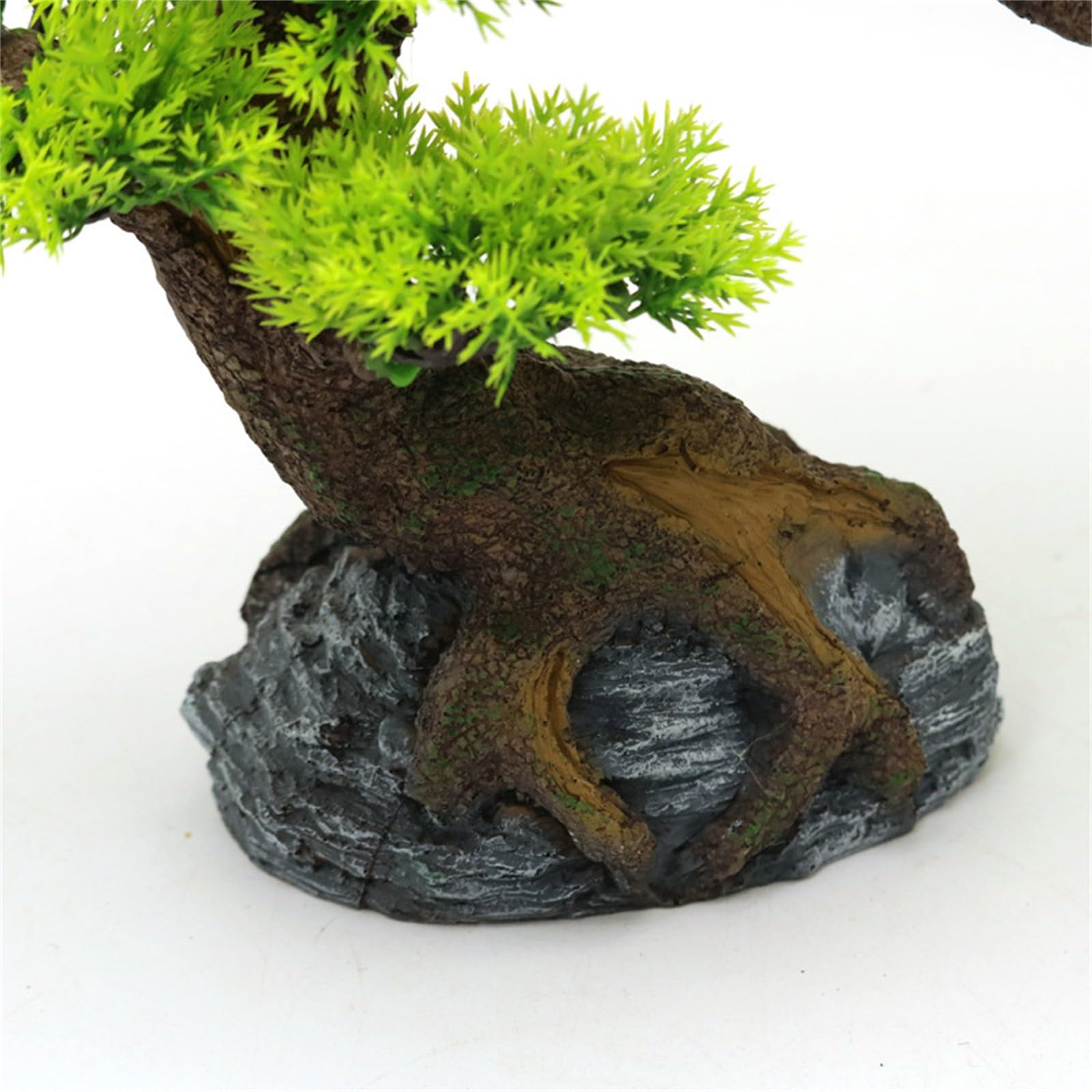 Decoración de Acuarios Accesorios de bonsái de rocalla for Acuario, Suministros de decoración de Hotel, Adornos de Plantas de Pino de simulación Accesorios de Acuarios