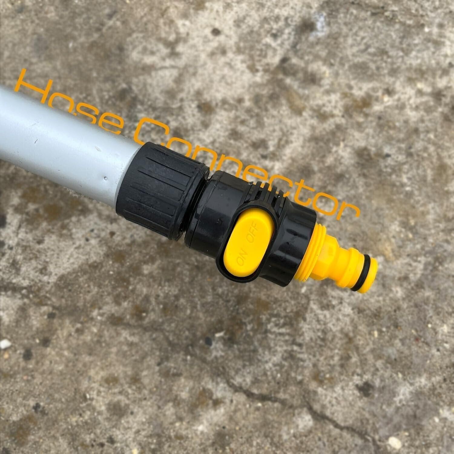Generico Spazzolone per Lavaggio Pannelli Fotovoltaici, Scopa Telescopica Antigraffi per Pannelli Solari, Asta con Tubo ad Innesto Rapido Allungabile Fino a 1.80 Metri, con Spazzola 24x10 cm