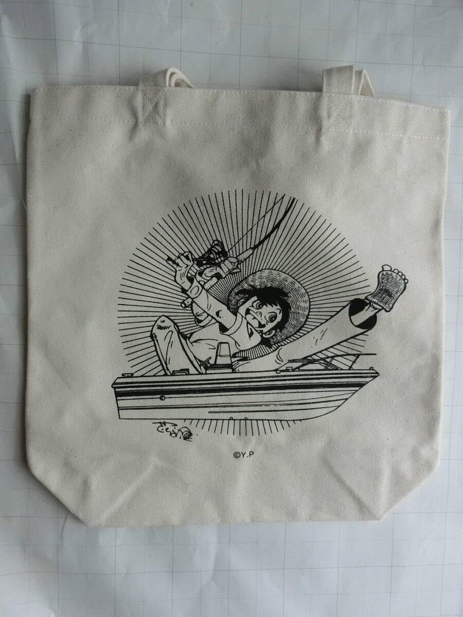 釣りキチ三平　バッグ 釣りキチ三平生誕50周年記念展 トートバッグ | 横手市増田まんが