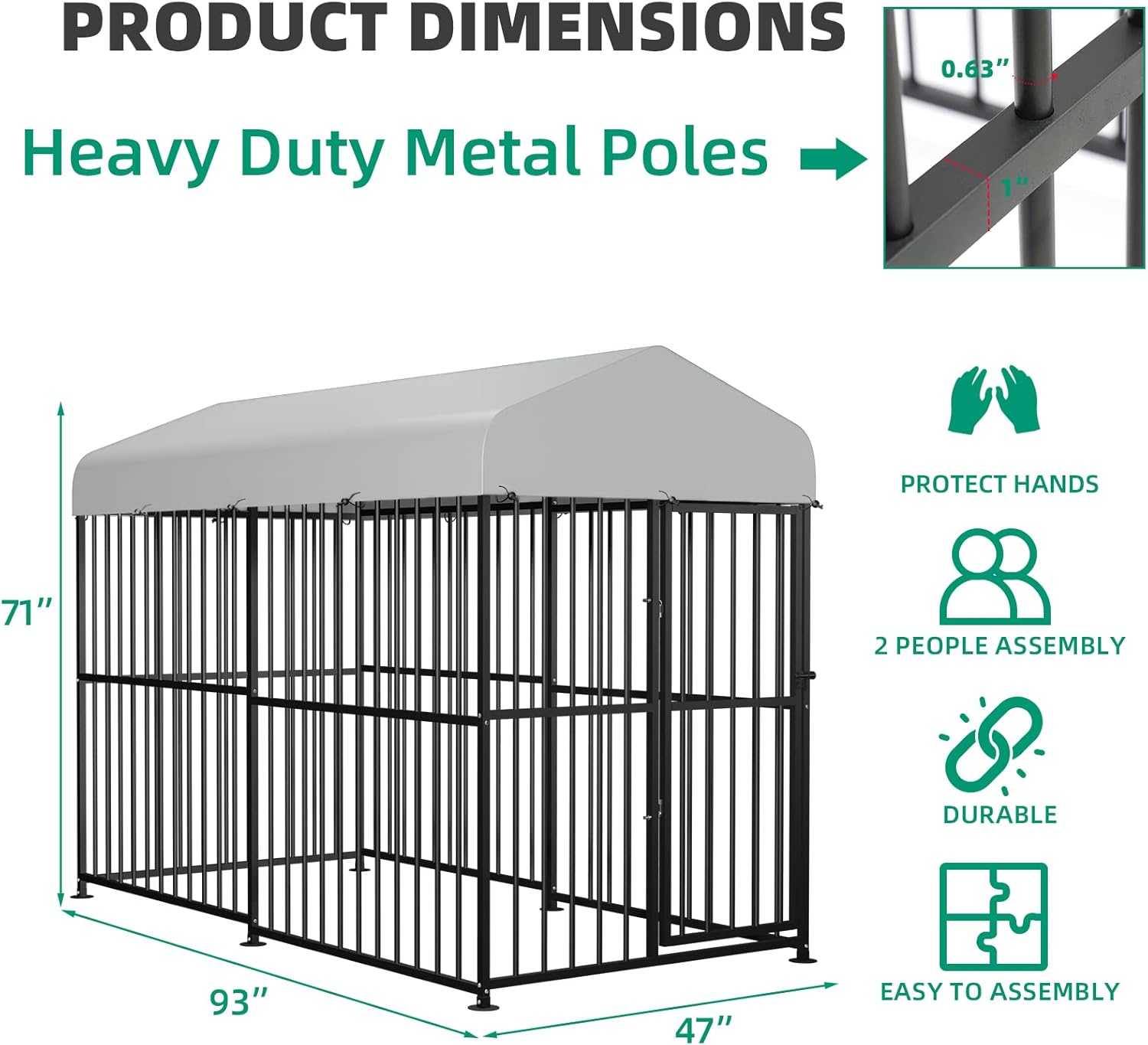 Ultimate Protection: VIVIJASON Large Outdoor Dog Kennel Review!