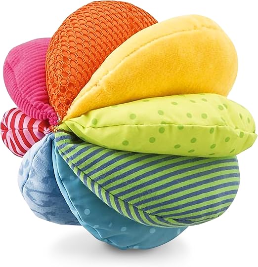 HABA Baby Balls - Machine Washable Baby Sensory Toys - Ideal Baby Toy for Teething, Tummy Time Toys for Ages 6 Months & up