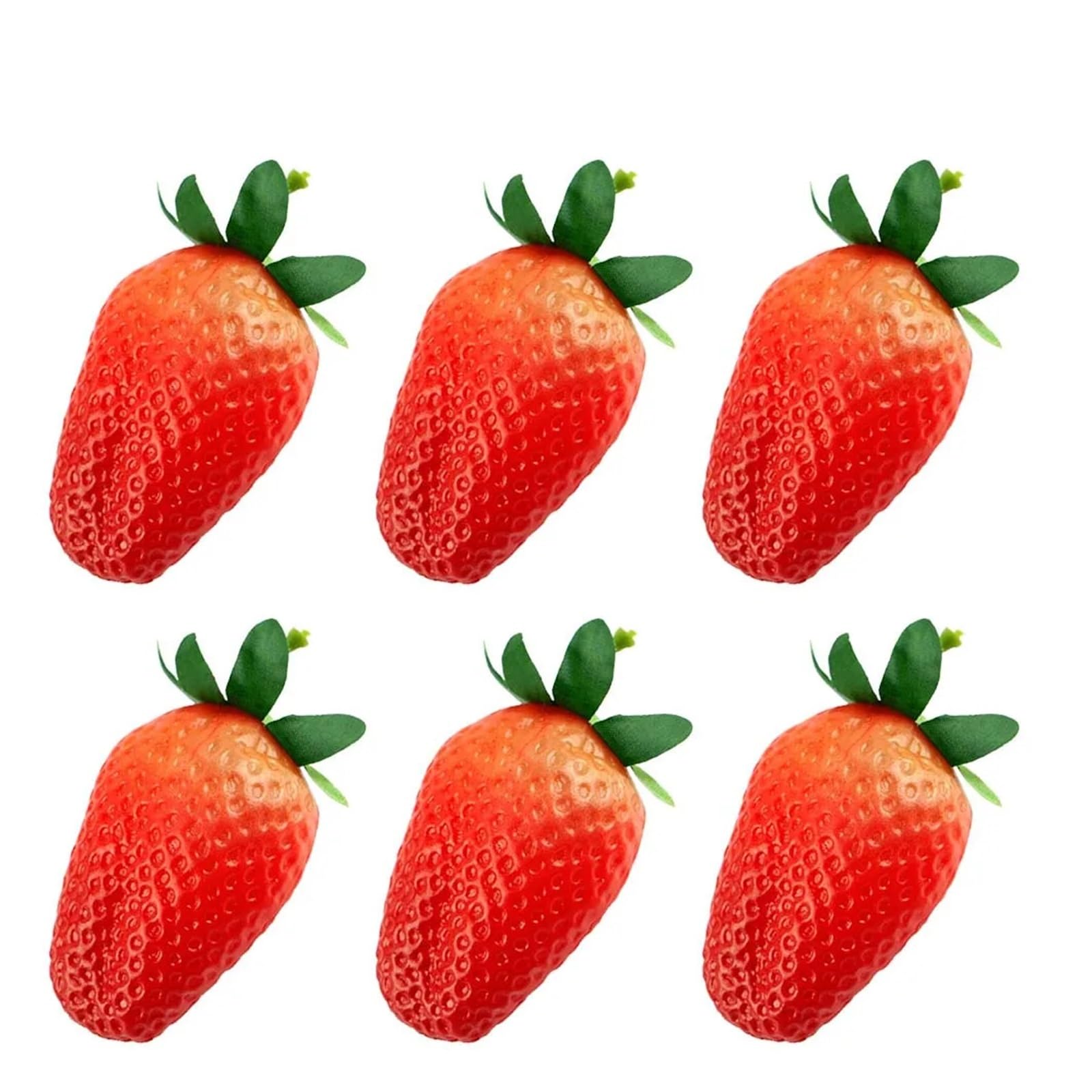 6/10/20 sztuk sztuczna truskawka sztuczne owoce przedszkole DIY plastikowe fałszywe owoce na boże narodzenie dekoracja ślubna domu(10Pcs Big)