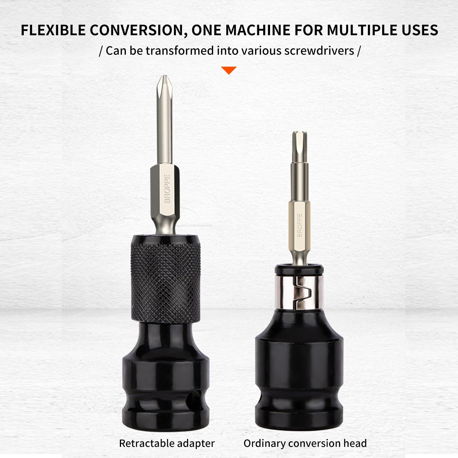2 Stück Schlagschrauber-Bit-Adapter – 1/2" Auf 1/4" Für Schlagwerkzeuge & Bohrer