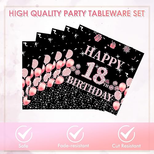 Miniatura 10 de KHAIVI 40 piezas de decoraciones de fiesta de cumpleaños 60 para mujer, decoraciones de cumpleaños de 60 años para mujer, decoración de mesa de