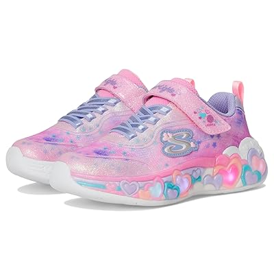 SKECHERS KIDS Eternal Heart Lights 302696L (Little Kid/Big Kid) Girls Shoes Light Pink/Multi