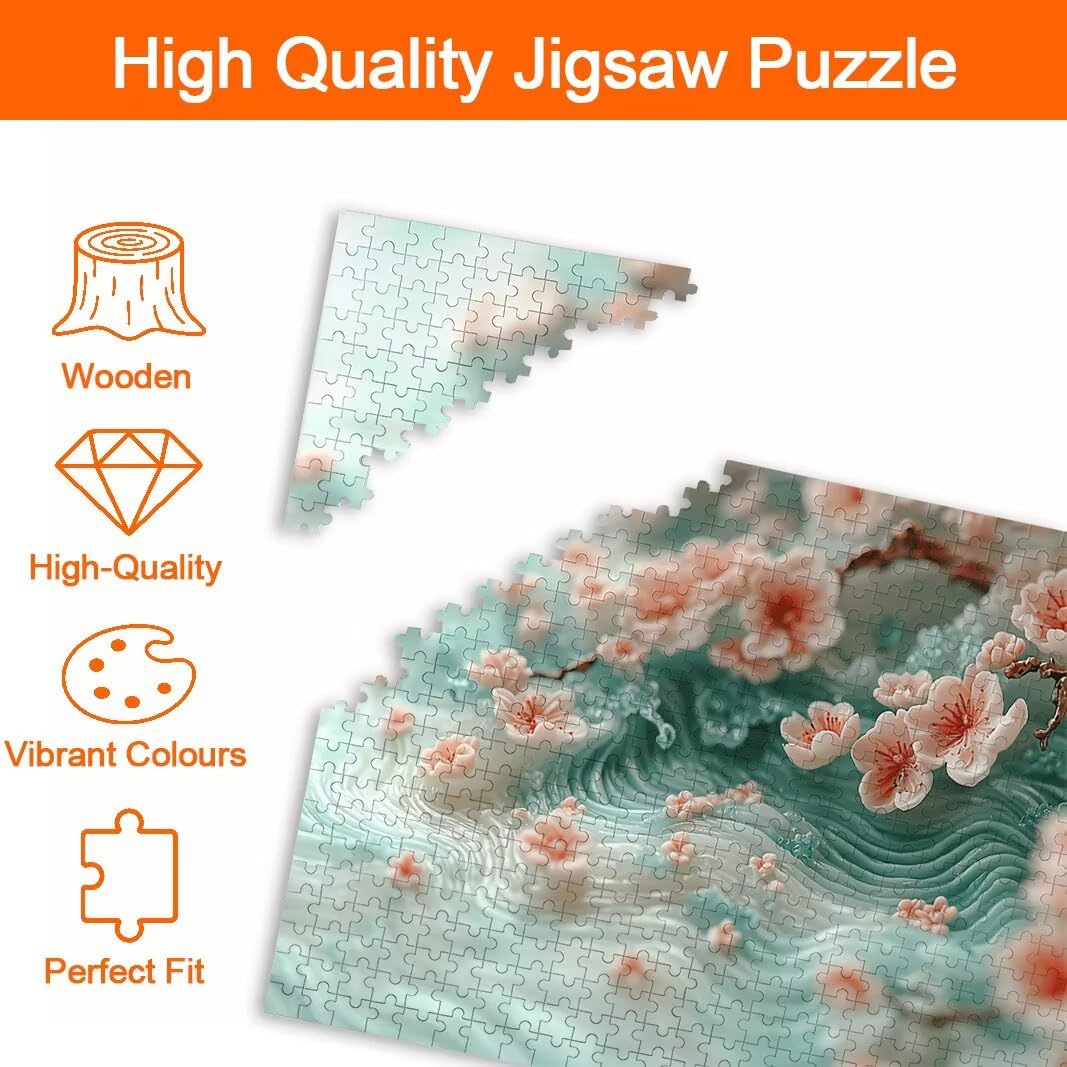 Puzzle Flor, Puzzle 1000 Piezas, Rompecabezas, Regalo Mujer, Decor -8552