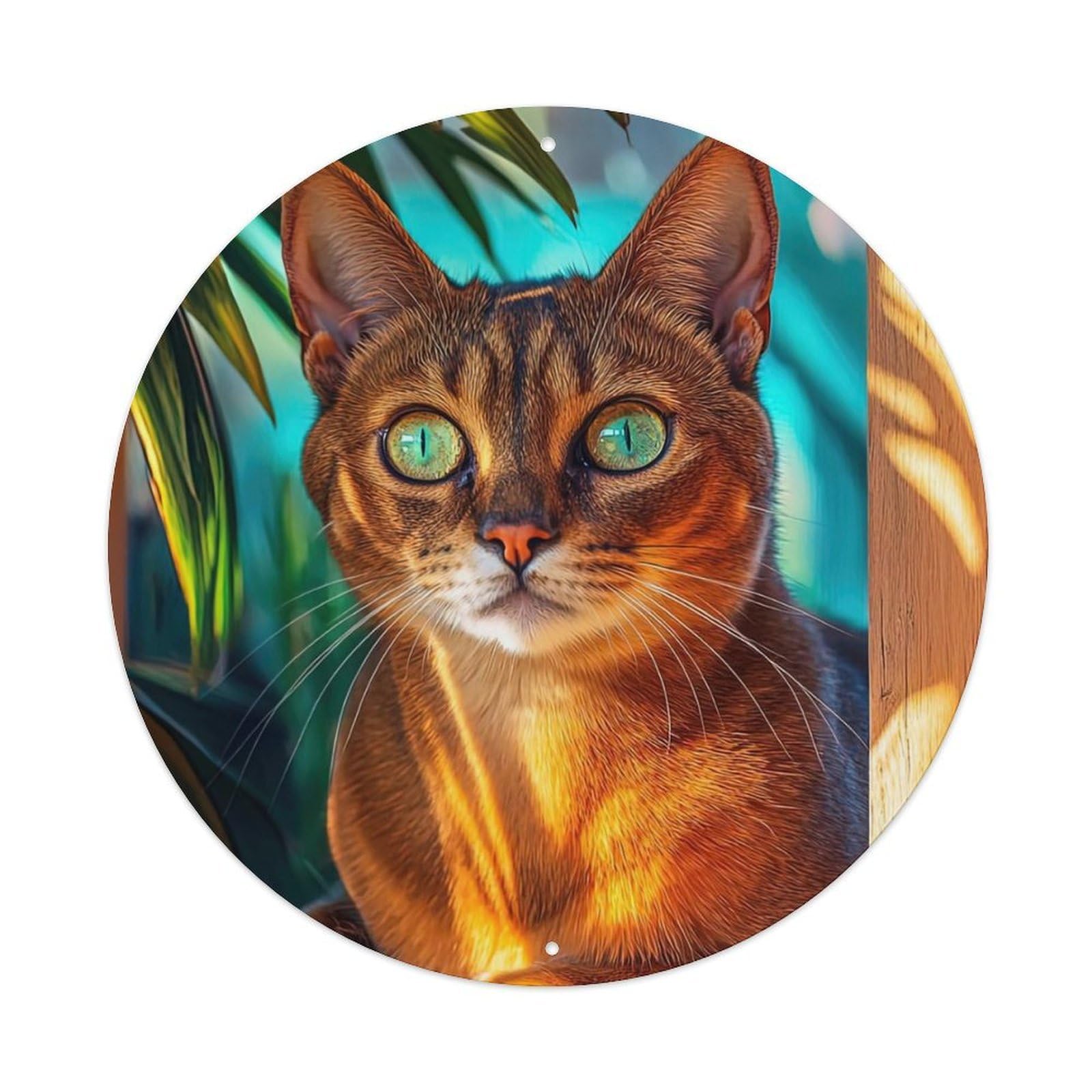 Animal Artwork Lonely Kitten Metal Tin Sign