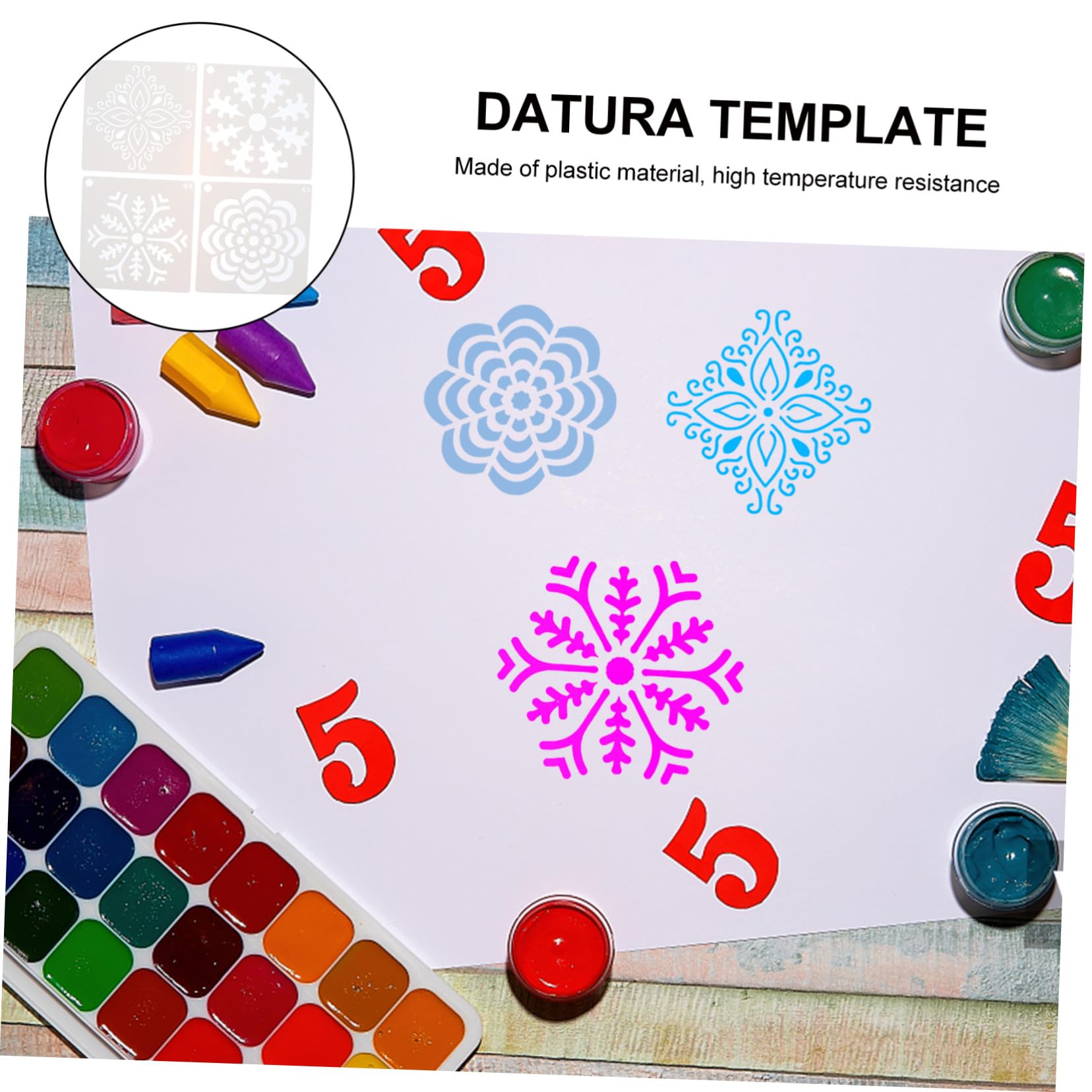 EXCEART 168stücke Wiederverwendbare Mandala Malvorlagen Praktische Zeichenschablonen Für Kunst Und Handwerk Für Scrapbooking Und Kreativität