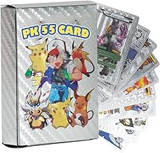 PN AVAN Pokemonn Card Set Waterproof Plastic Card 55 Silver Card (Silver Colour)