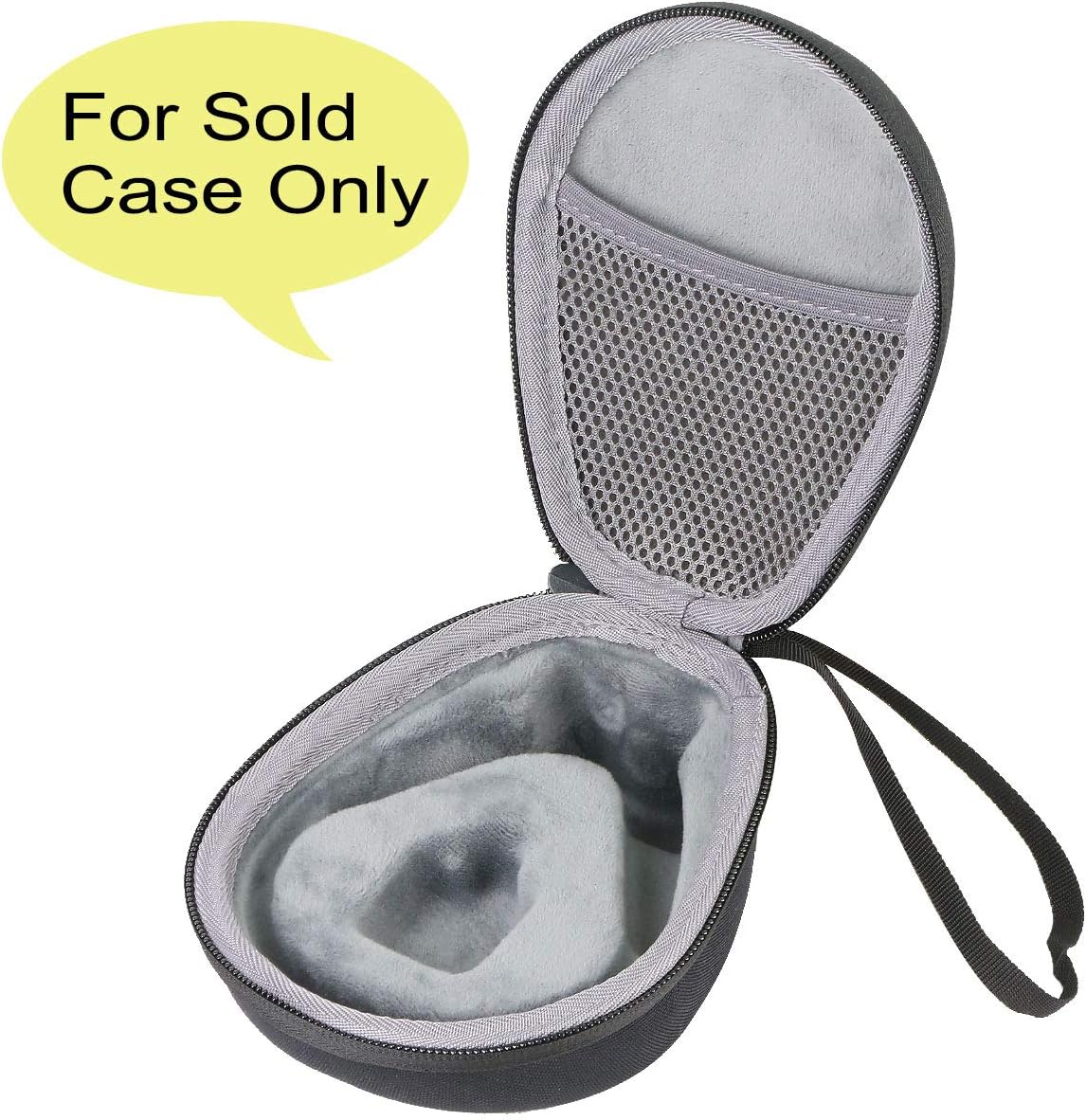 co2CREA Hard Case for SHOKZ New OpenRun Pro 2/1, OpenRun, OpenMove, OpenSwim Pro, OpenSwim, Compatible with All SHOKZ Open-Ear Bone Conduction Sport Headphones, Black Case + Inner Grey - Image 2