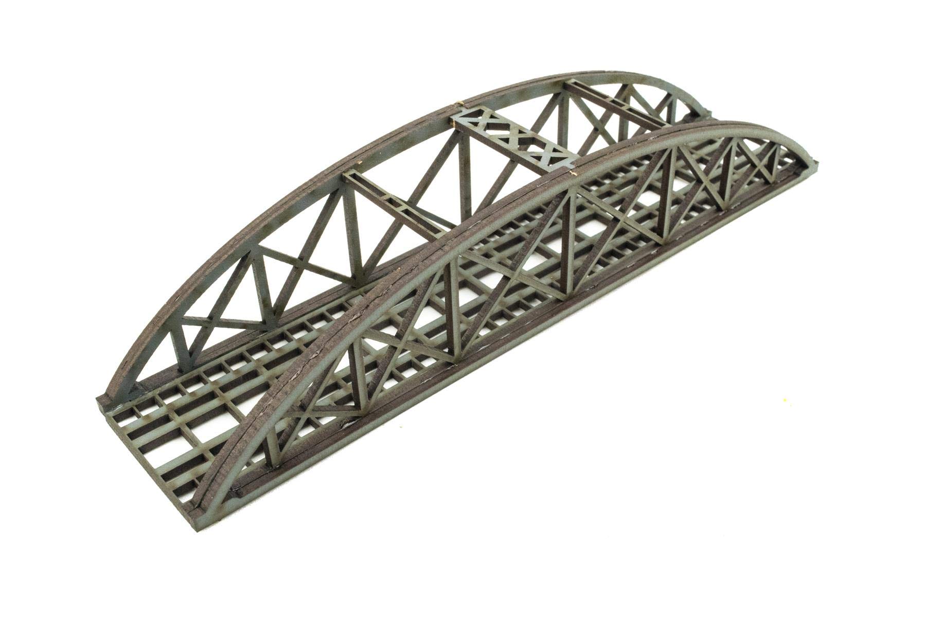 War World Scenics - Pont à Voie Unique Bowstring échelle N en MDF 200mm - Couleur à Choisir - Modélisme Ferroviaire, Maquettes, Dioramas