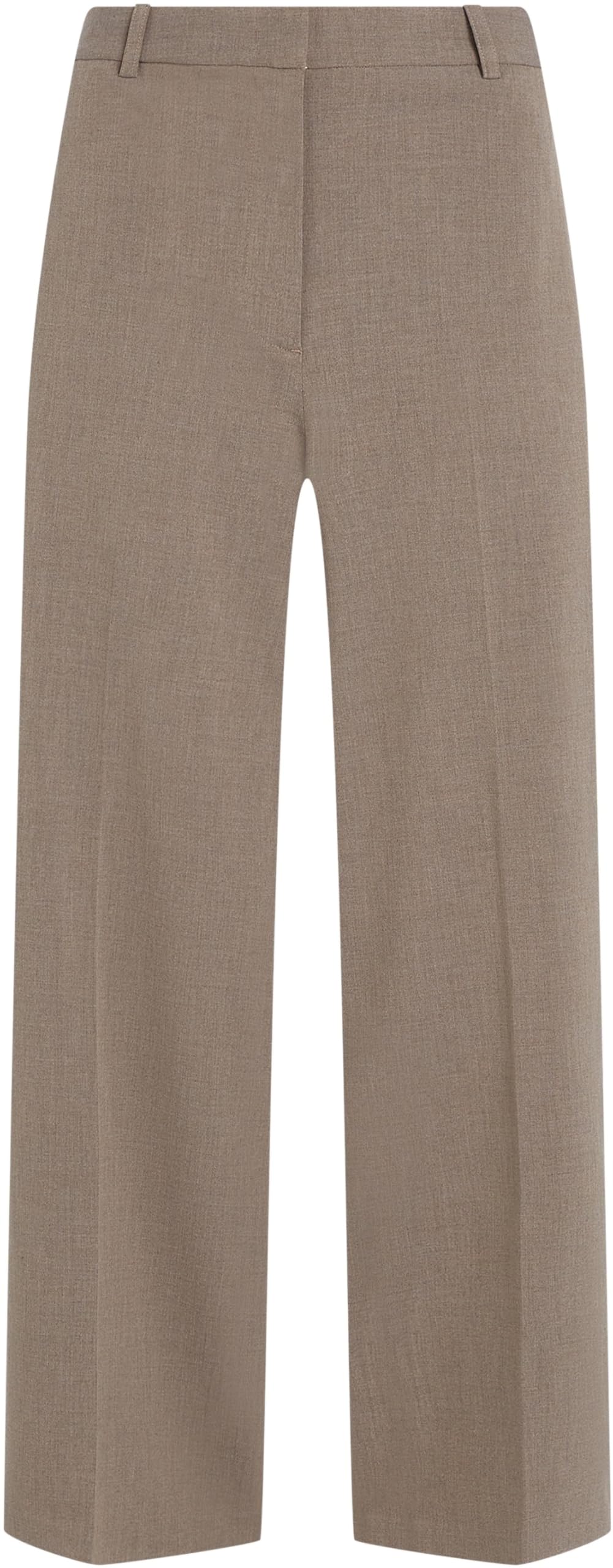 Tommy Hilfiger Pantalón de Tela Mujer Wide Leg Crop tobillero