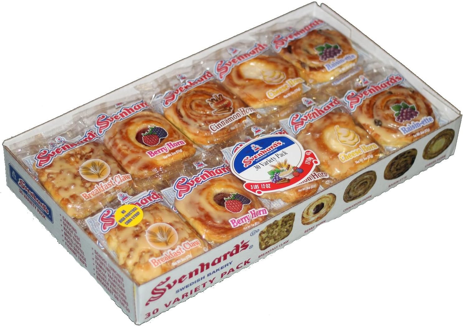 Cinnamon, Berry, Cheese Variety Danish 30 ct. A1