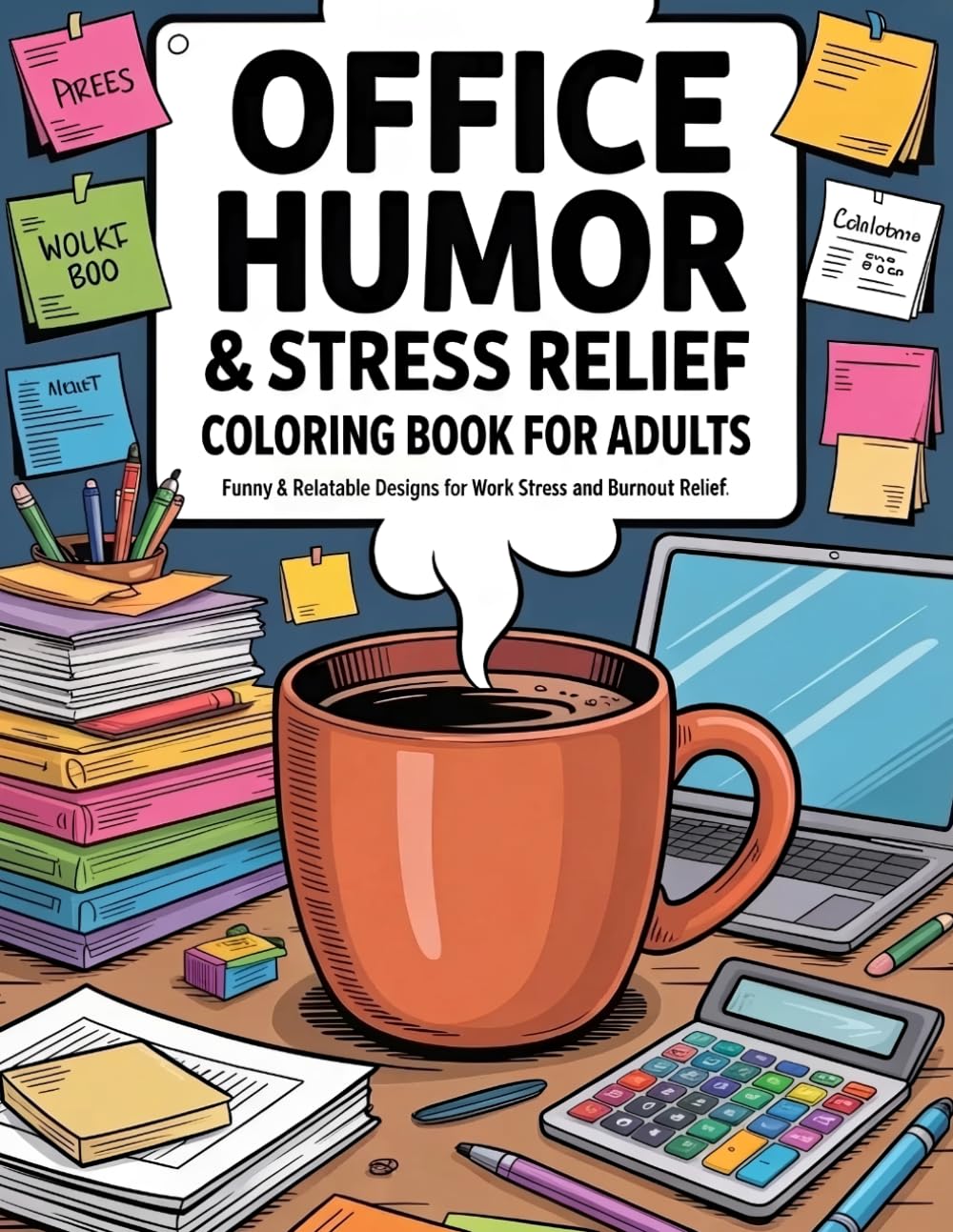 Office Humor Coloring Book: Funny & Relatable Designs for Work Stress and Burnout Relief
