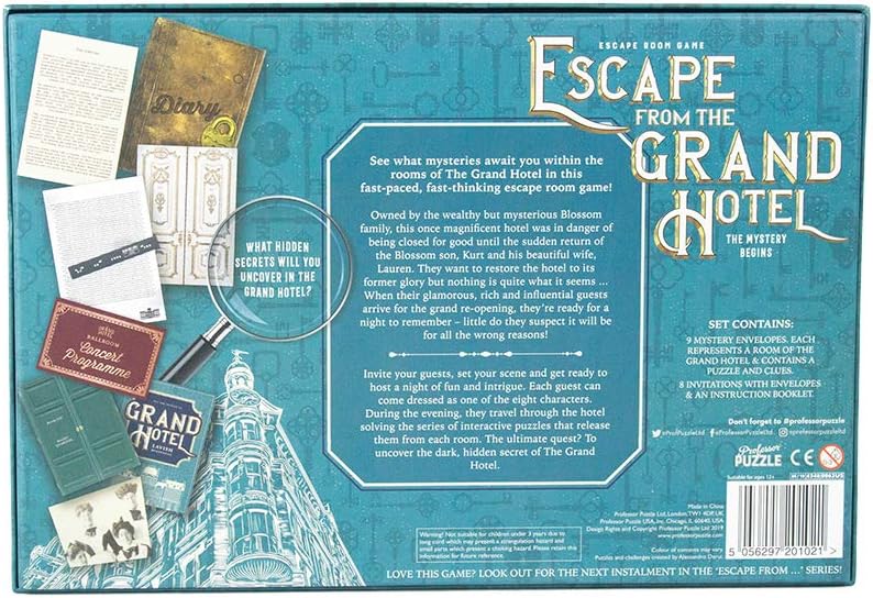 Professor PUZZLE Escape from the Grand Hotel Multiplayer Brain Teasing Game