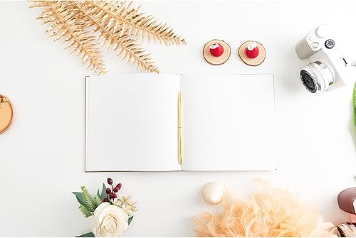 Miniatura 8 de Calculs Almost Mrs - Libro de fotos para despedida de soltera, 8.5 pulgadas, páginas cuadradas en blanco para novia, libro de visitas, cubierta