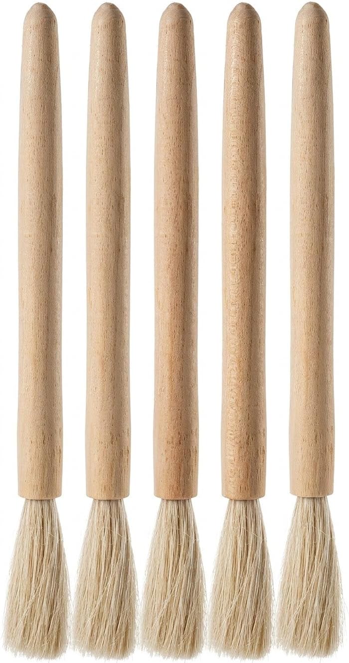 iplusmile 5pcs Cleaning Brushes, Anti-Static Soft Bristles with Handle, Shed-Resistant Detailing Dust Brushes for Clean Analytical Balances, Camera Lenses, Coffee Grinders & PC