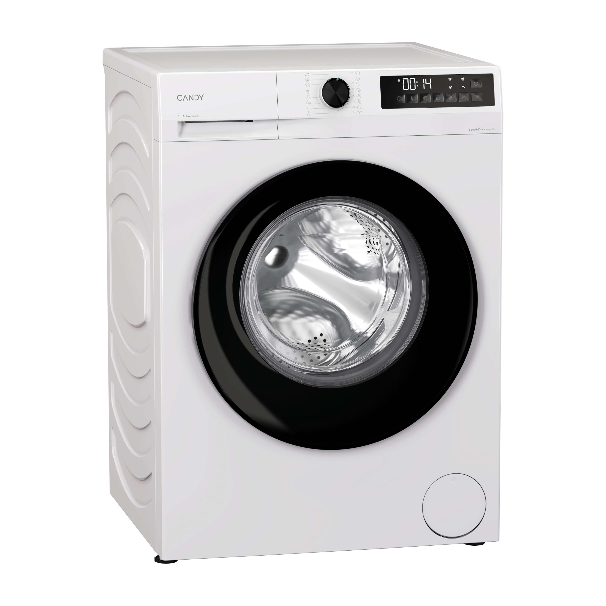 Candy ProWash 300 Lavatrice Slim a Carica Frontale, 7 kg, 1200 Giri, Motore Inverter, Classe A -15%, Smart LED Touch, Cicli Rapidi, 60 x 42,4 x 85 cm (LxPxA), Bianca - GD 27SB7-S