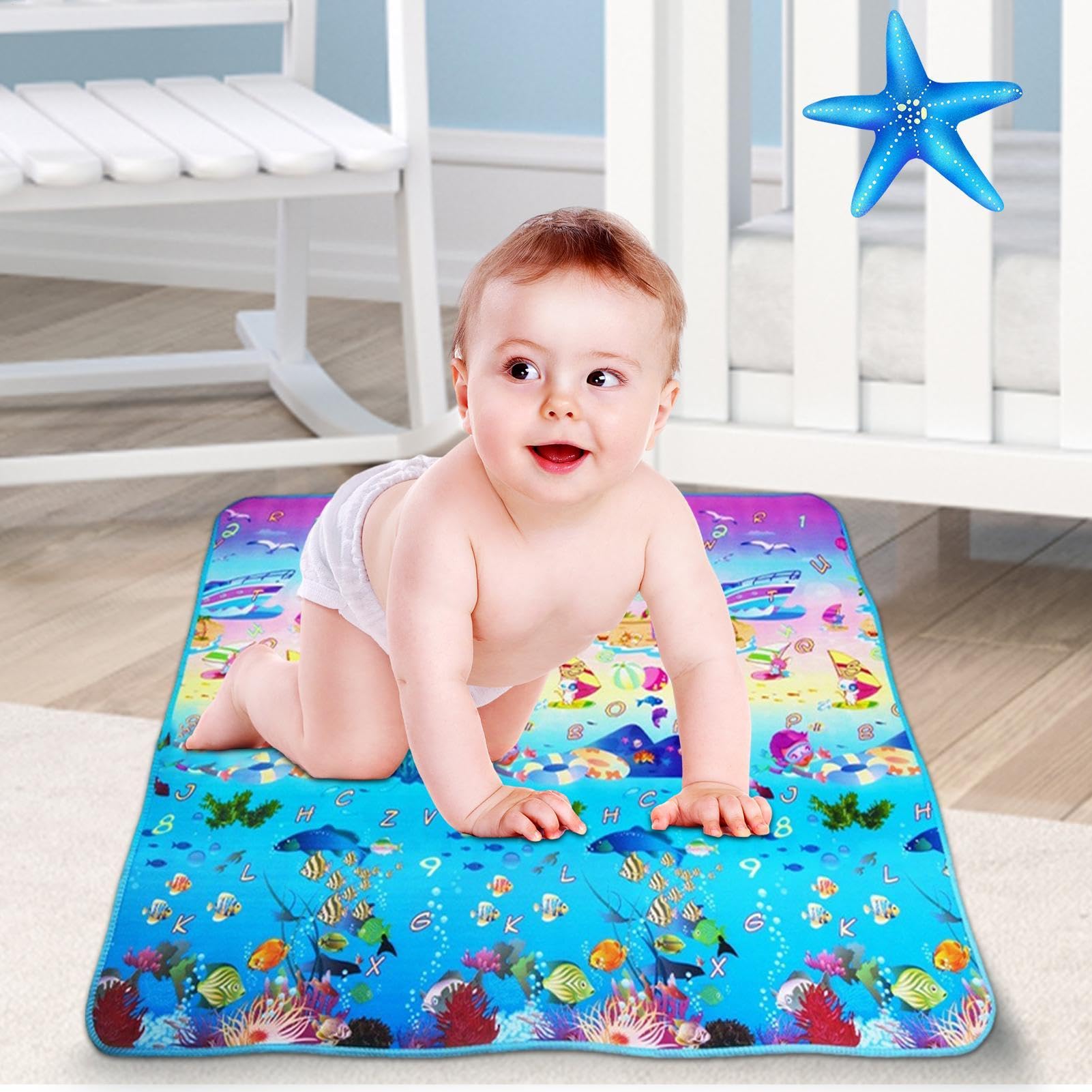 180x120cm Tappeto Da Gioco Tappeto Da Gioco Per Bambini Tappetino Per Gattonare,Tappetini Per Bambini Per Giocare,Tappeto Da Gioco Educativo,Tappetino Gioco In Schiuma EVA Pieghevol