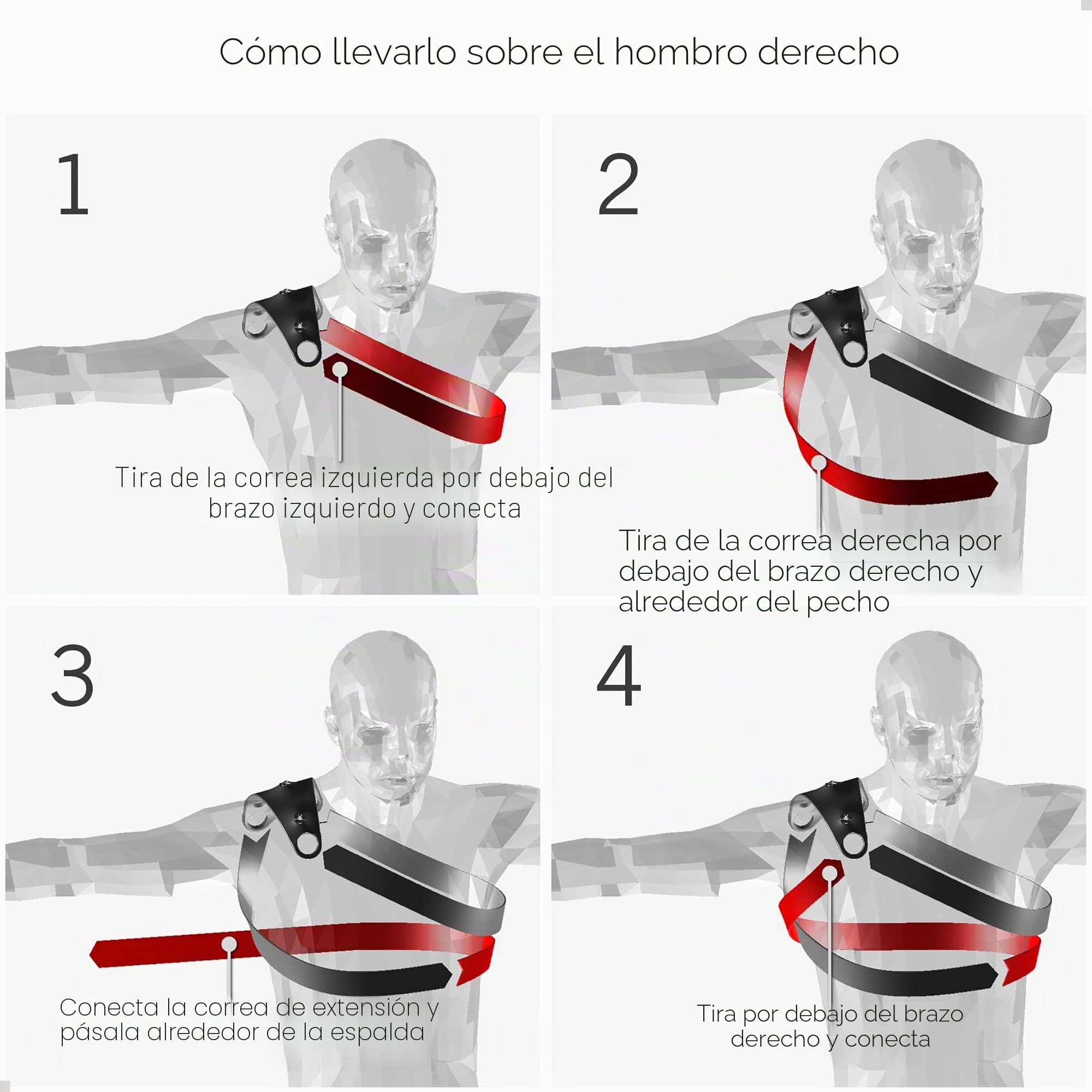 STUNTMAN Soporte de Hombro de Alta Estabilidad 360 para cámaras de acción. Compatible con GoPro, dji Osmo (Action 5 Pro, 4, 3, 2), Insta360 (Ace Pro, Ace, One RS, One R) y Otros