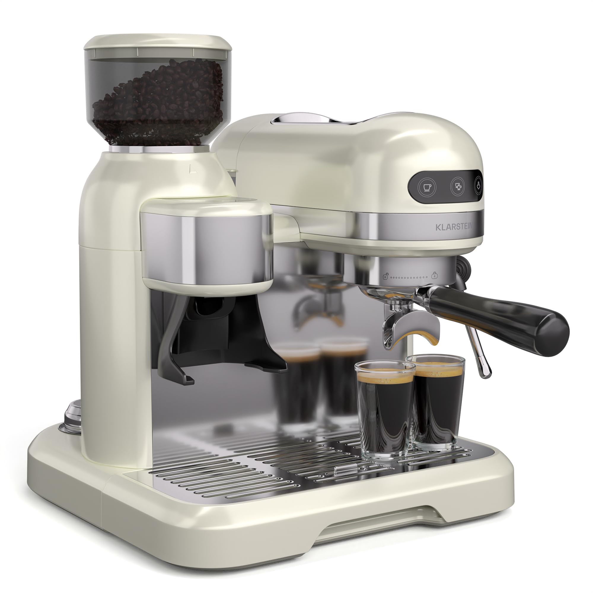 KLARSTEIN Bella Café, machine à café en grain, 19 bars, broyeur intégré