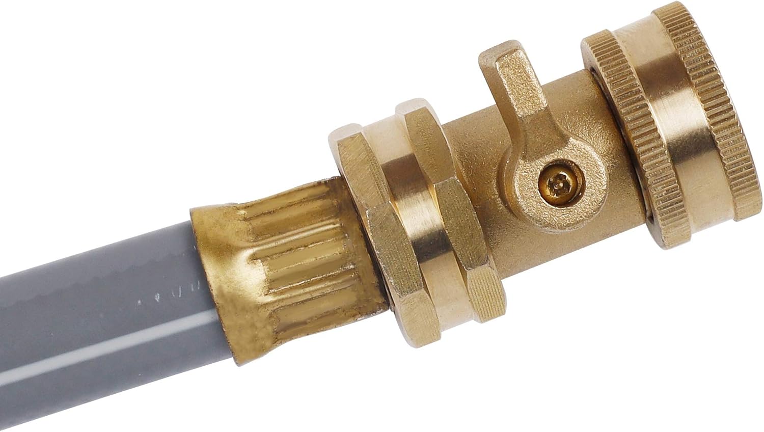 Twinkle Star Water Hose Shut Off Valve, 2 Pack Heavy Duty 3/4 Inch Solid Brass Garden Hose Connector, TWIS3003 : Patio, Lawn & Garden