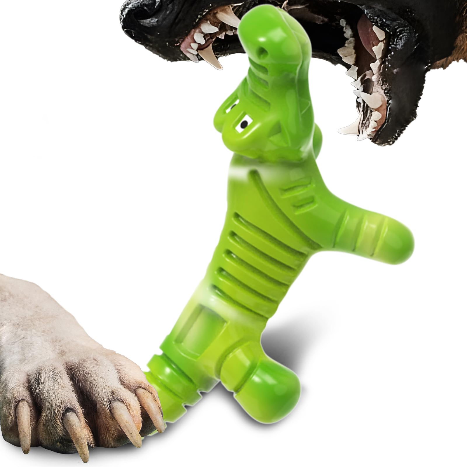 Unzerstörbares Kauspielzeug Für Hunde – Robustes Gummi-Spielzeug Mit Speckgeschmack Für Große & Aggressive Kauer