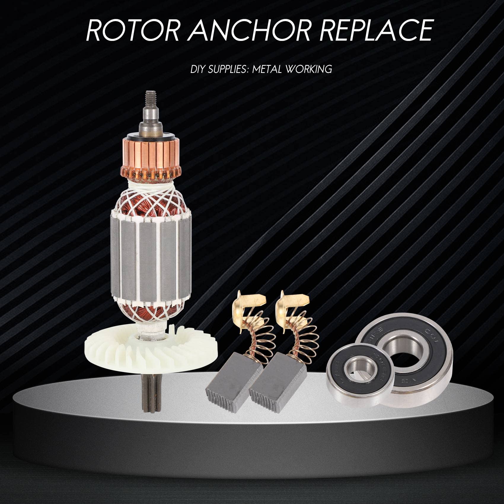 Ancre de Rotor 220 V Remplacer pour 360591E DH40MRY DH40M DH40MR DH40SR DH40FR Marteau Rotatif à Tige CanneléE