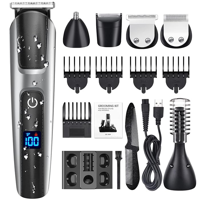 Buy Electric Beard Trimmer for Men Professional, HOMSOR Mens Beard Trimmer Cordless Rechargeable