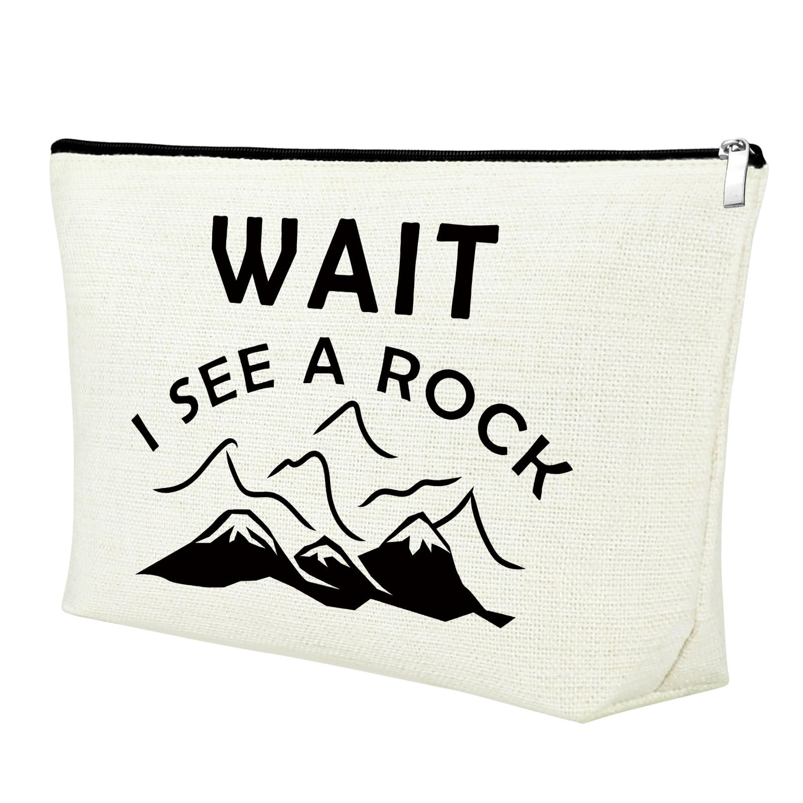 Geology Gifts for Women Makeup Bag Funny Geologist Gifts Cosmetic Bag Rock Collector Gifts for Adults Zipper Pouch Rock Collectors Gift Ideas Travel