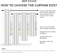 Vista 7 de Joydeco Blackout Curtains for Bedroom - 84 Inch Long 100% Light Blocking 2 Panels Light Grey Drapes, Thermal Insulated Room Darkening Curtains