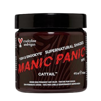 Manic Panic SuperNatural Medium Brown Hair Dye, Cattail, 4 oz