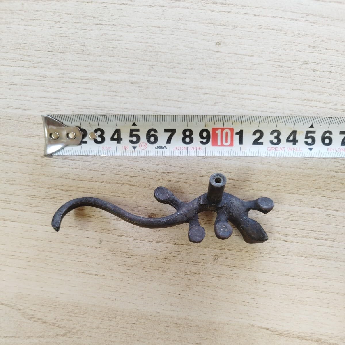 アジアン雑貨 取手金具 ドアノブ ヤモリ 小 アンティーク風 感 家具 DIY 真鍮 ブロンズカラー