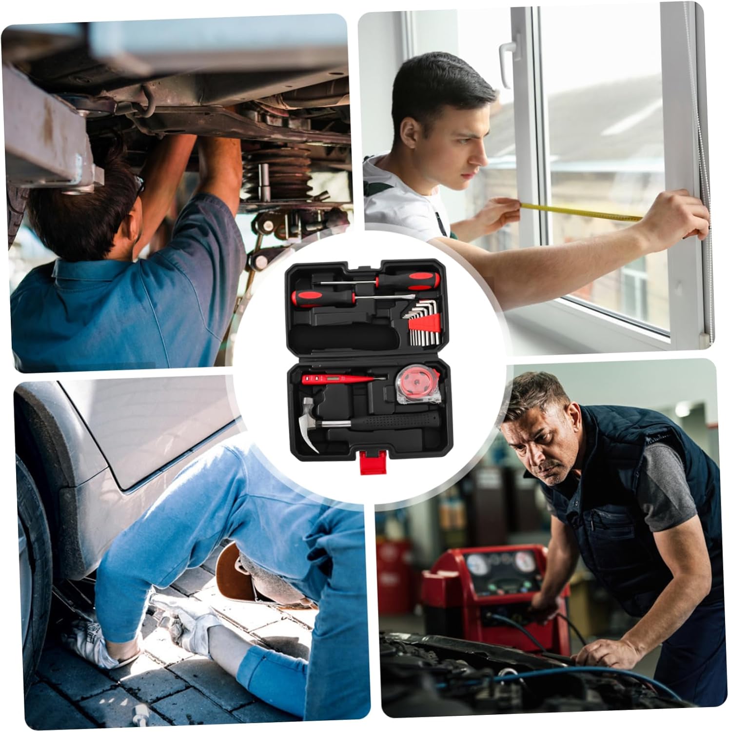 15pcs Home Repairing Kit Tool Box Set for Diy Tools Professional Handyman