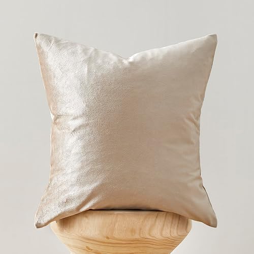 Miniatura 2 de GIGIZAZA - Juego de 2 fundas de almohada decorativas de 16 x 16 pulgadas, fundas de almohada cuadradas de terciopelo, bohemias, para sofá, color