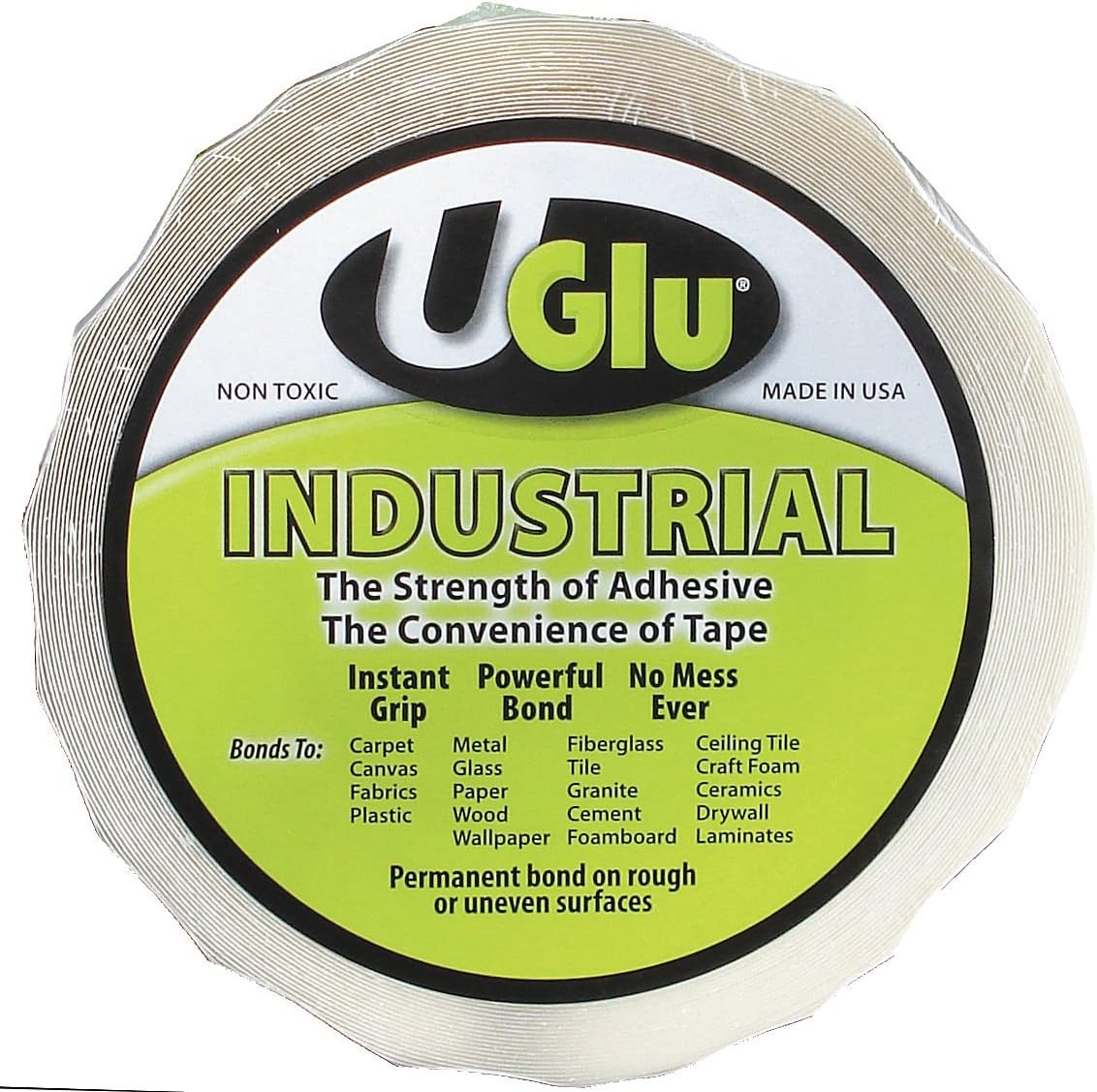 UGlu10650-UGLU Industrial Roll 1" X 65Ft Foil Balloon, Clear