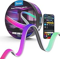 Govee COB LED Strip Light Pro 16.4ft: RGBICW Smart Lights for Bedroom, Alexa/Google/Matter, Warm White Cabinet Strip