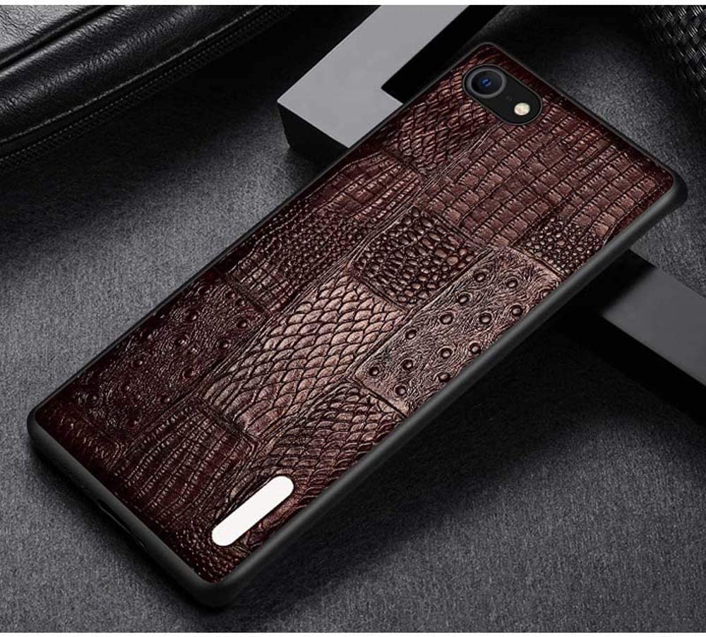 Coque de téléphone Apple iPhone SE 2Nd cuir marron antichoc