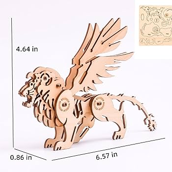 Amazon | (5ピース) 3D木製パズル 動物組み立てクラフトモデル