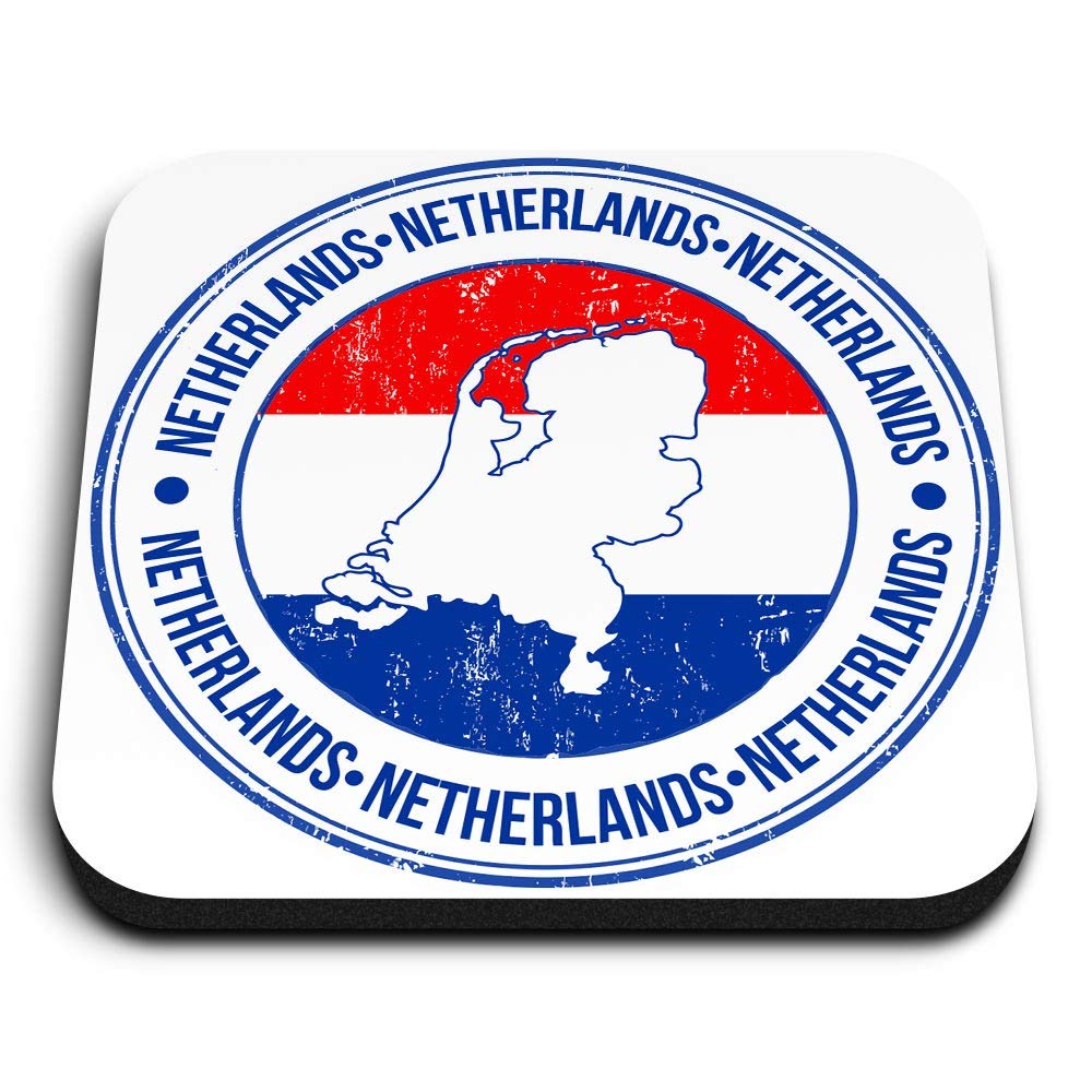 Destination Vinyl Ltd Multicolor 1 X Square Mdf Fridge Magnet - The Netherlands Map Travel Holland 5537