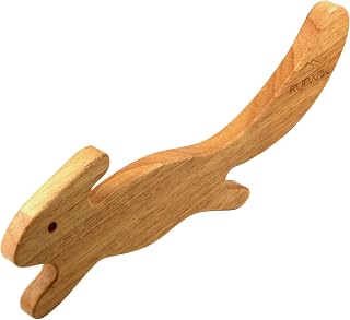 Rubark Beech Wood Oven Rack Puller - Push Pull Tool with Long Handle for Air Fryer and Toaster Oven - Stick Tool to Prevent Burns - Cool Kitchen Gadget