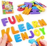 SMALLFISH Alphabet Sensory Fidget Toys for Toddlers: 26 Textured Suction Cup ABC Letters - Preschool Learning, Autism Calming, Classroom Stocking Stuffers