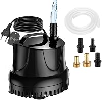 Lnicez Mini Merülő Szivattyú 25W 1500L/h - Akváriumokhoz, Kerti Tavakhoz, Szökőkutakhoz, Alacsony Vízszintű Szivattyúzáshoz, Túlmelegedés El 1