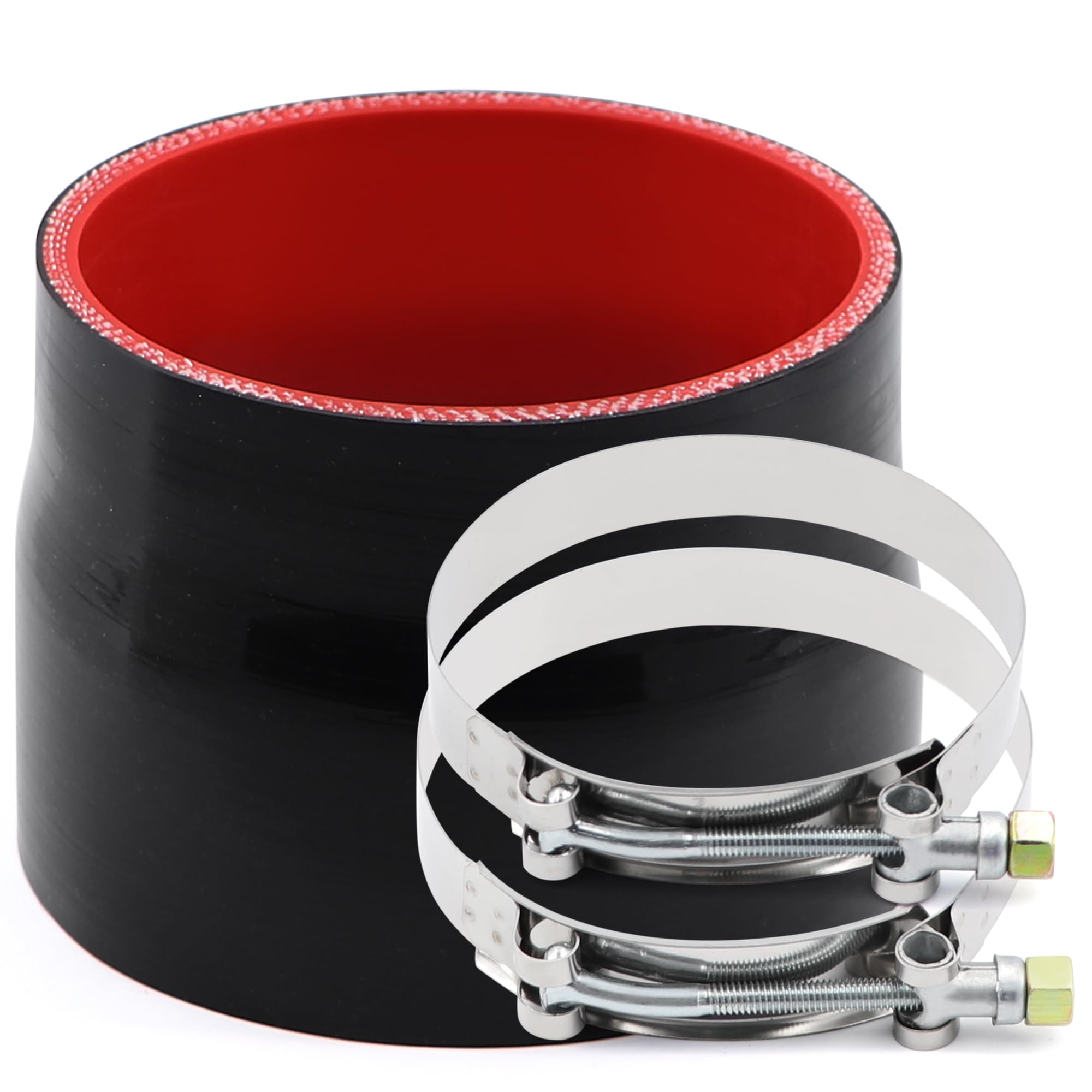 Buy 3.5"3-PLY STRAIGHT TURBO/INTAKE/EXHAUST SILICONE COUPLER REDUCER HOSE/PIPE RED In Rowland - Foto 10