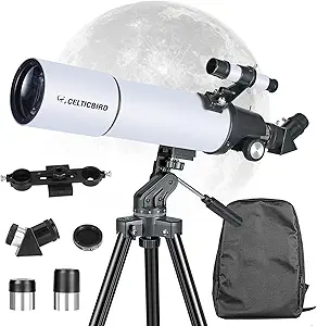 Telescope for Adults High Powered, 80x600mm Travel Telescopes for Adults Astronomy, Beginners,Kids with AZ Mount, Backpack, Moon Filter, Phone Adapter